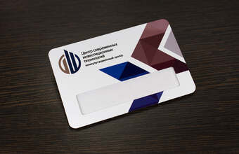 металлический бейдж с окном